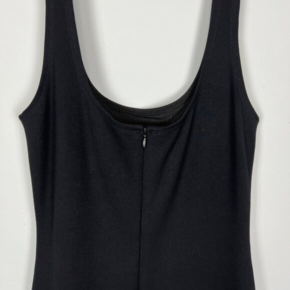 Revolve BLQ Womens Black Tank Dress Sleeveless Bodycon Sheath Scoop Neck size L - Picture 5 of 9